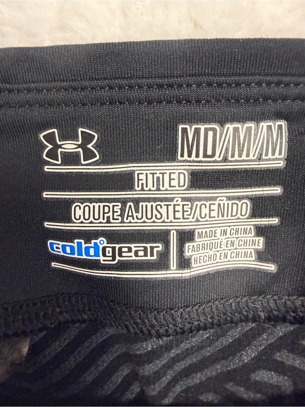 Under Amour Cold Gear Black Leggings Size Medium - Picture 6 of 8